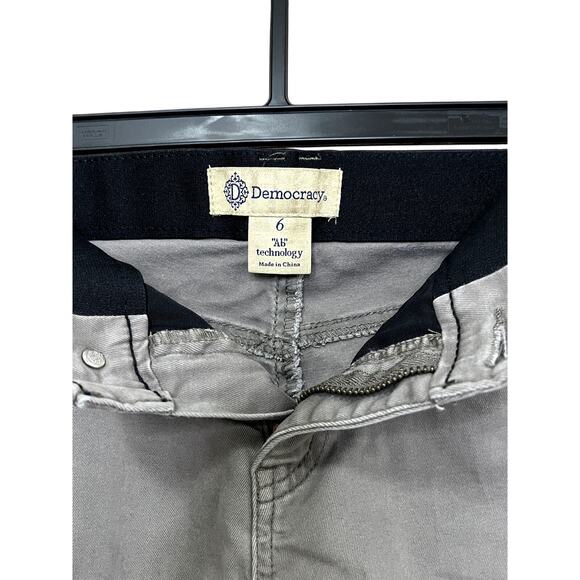 Democracy "Ab" Technology 5 Pocket Shorts‎ Womens size 6 Brown Cotton Spandex - Picture 4 of 7